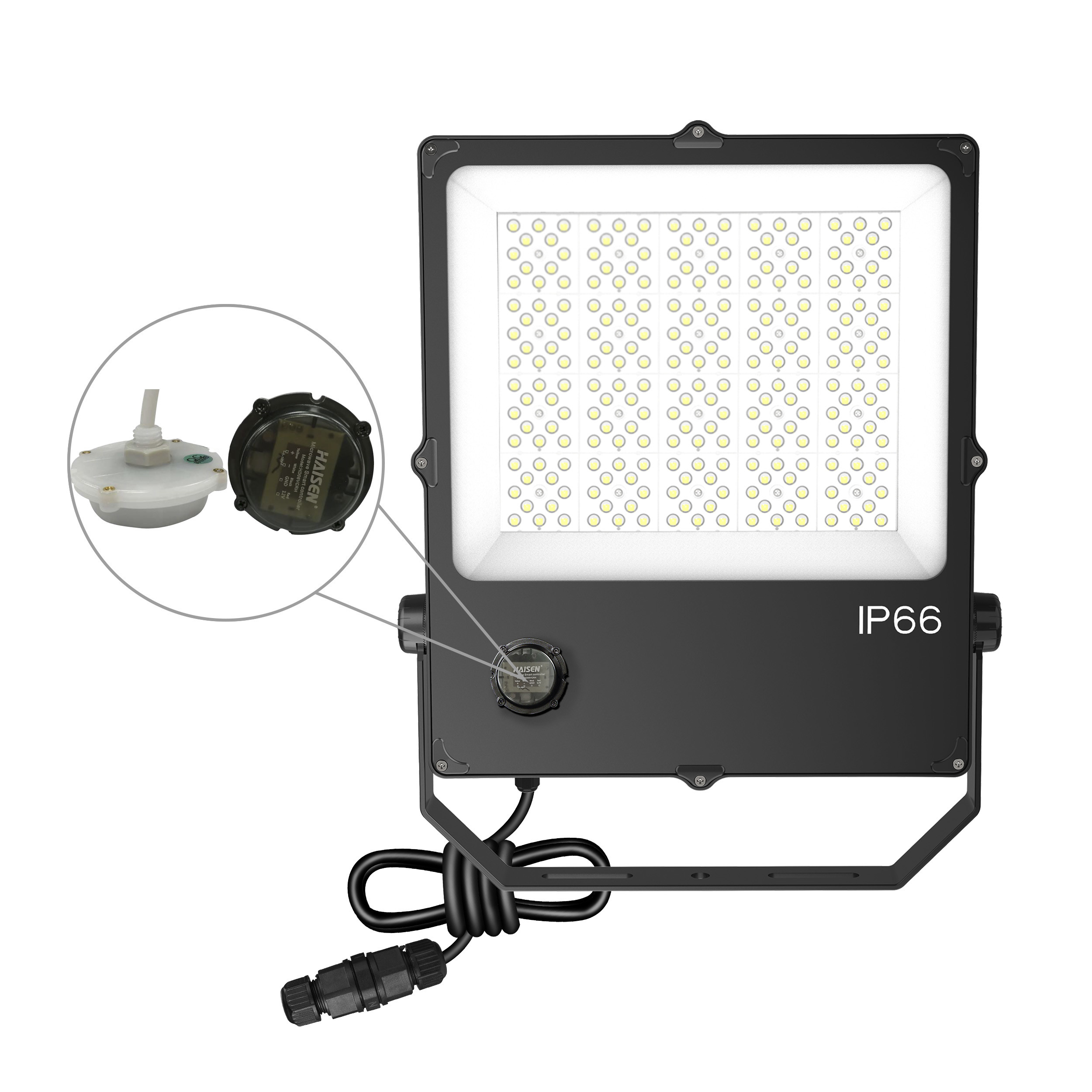 Sportlux 400W 170lm/W IP66 LED flood light stadium light with daylight and microwave sensor